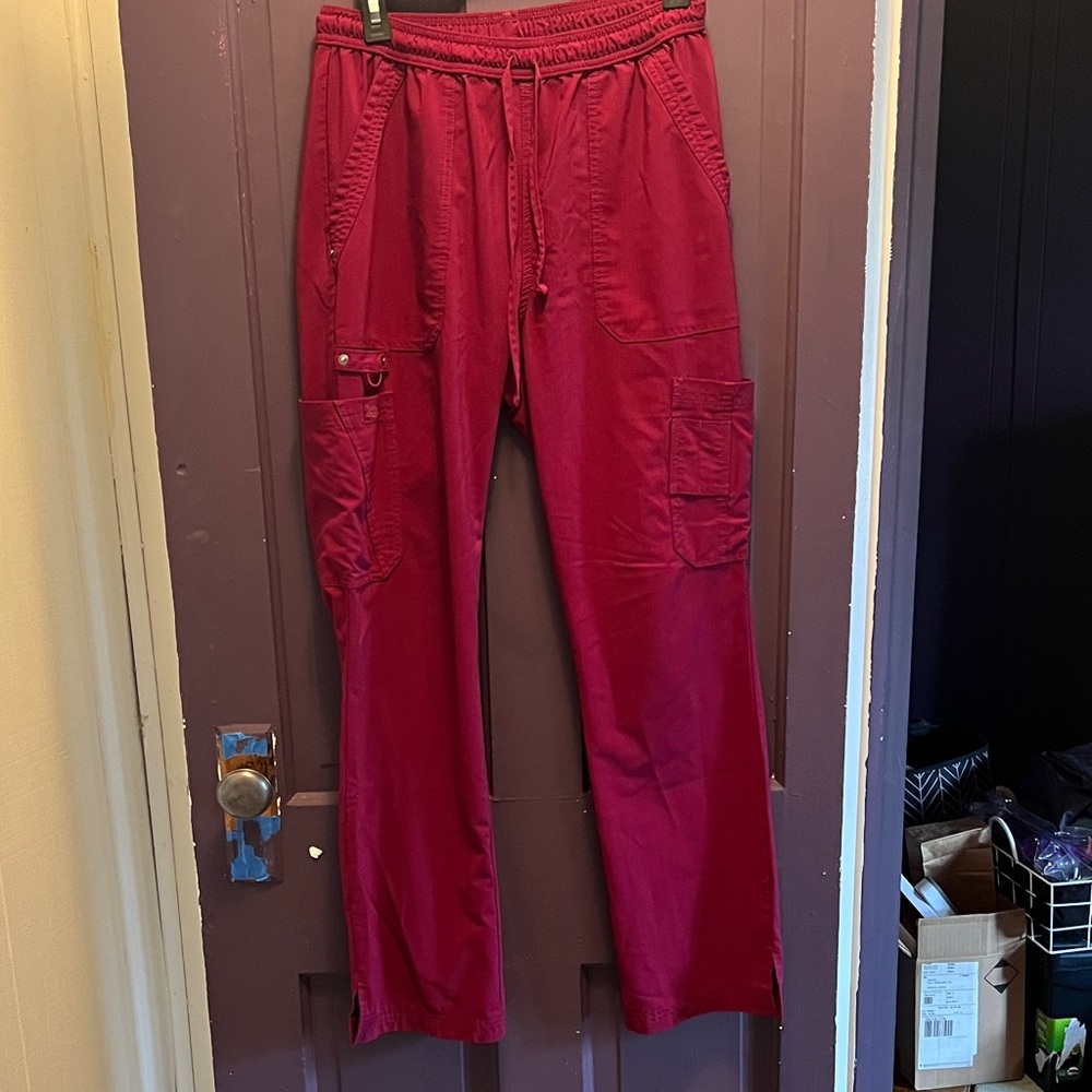 Dickies burgundy scrub pants